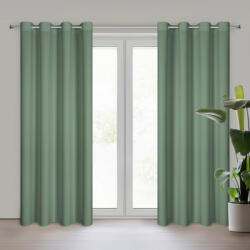  Rita egyszínű dekor függöny Sötét menta 140x250 cm (459377)