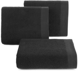  Riso rizs szerkezetű pamut törölköző Fekete 30x50 cm (428900)