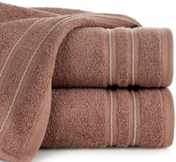  Emina pamut törölköző díszcsíkkal Téglavörös 70x140 cm (427982)