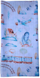  Aztadejó pelenka vonatos 75x75 cm (AZTAP2)