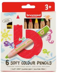  Lágy színű jumbo ceruzák gyerekeknek Bruynzeel Holland / 6 db ()