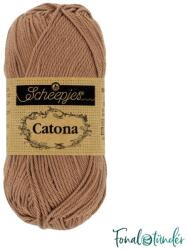 Scheepjes Catona 503 Hazelnut - mogyoróbarna pamut fonal