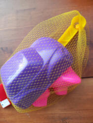  Lila autós forma homokzó 3 db. -os lànyoknak