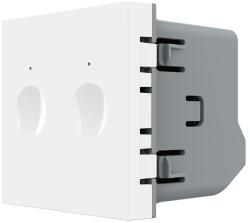 LIVOLO Modul Intrerupator Dublu cu Touch LIVOLO, Serie Noua SmartElectro IntelligentHouse (VL-FC2-2WP)