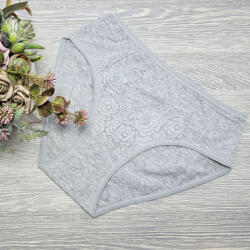 MST Magas derekú női alsó csipke díszítéssel Világos szürke, XL/2XL 69530