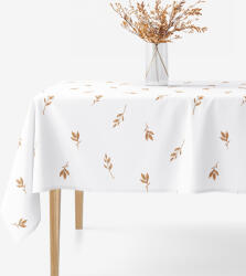 Goldea szögletes terítő 100% pamutvászon - barna őszi levelek 120 x 140 cm