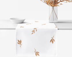 Goldea pamut asztali futó - barna őszi levelek 50x140 cm