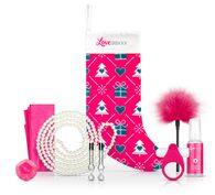 LOVEBOXXX Karácsonyi Harisnya Szett Rózsaszín