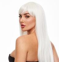 EROPARTNER Pleasure Wigs Amber White Világít a Sötétben