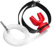 SCALA KINKgear Péniszdugó Szájpecekkel és Vizeletcsővel Piros