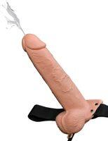 Fetish Fantasy 9" Üreges Spriccelő Felcsatolható Dildo Herékkel