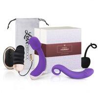 LOVEBOXXX Solo Box dildó 17, 5 cm + vibrátor 17 cm + vibrációs tojás 8, 2 cm + gésagolyók 10, 5 cm