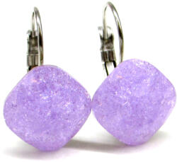PÁRNa NAGY PÁRNA kapcsos fülbevaló - 12 mm (violet ice) (2024012901)