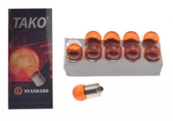 Tako Pachet 10 buc becuri 12V 10W BA15S (portocaliu) (68468435214)