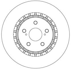 TRW Brzdový kotúč TRW DF6858S (DF6858S)