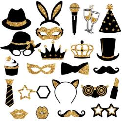 CCHAMP Kit Decoratiuni pentru Nunta si Petreceri - Set Masti si Accesorii pentru Petreceri (B0BW95Q949)