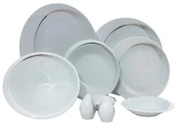 Thun Serviciu masa portelan, FUTURE PLATINUM, decor platina 12 persoane, 44 piese - FPSM 44 (8590154184647) Serviciu de masa