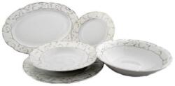 Ćmielów Serviciu masa portelan VIVIEN decor ARGINT, 6 persoane, 20 piese - VAM 20 (5902767077927) Serviciu de masa