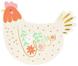  Tyúk forma szalvéta 20 db - partywebshop