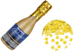 Pezsgő konfettiágyú arany - partywebshop