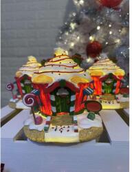 Manóvilág Ledes Muffinházikó / Piros / 13cmx12cm