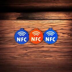 3D Kincsek Egyedi okos (NFC) kutyabiléta Piros