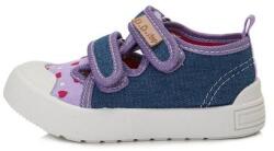 D.D.Step 30-as DDSTEP vászon cipő lányoknak - lila - szívecskés