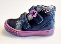 Linea 20-26 LINEA gyerekcipő kislányoknak - Kék-fényes-mályva, virágos