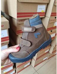 Linea 28-35 LINEA téli bundás bakancs fiúknak TEX-es, vízálló - barna