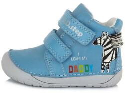 DD. Step 24-25 DDSTEP "barefoot" gyerekcipő fiúknak - világoskék - I Love Daddy