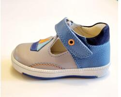 Linea 19-24 LINEA félig nyitott szandálcipő fiúknak - szürke-kék, vitorlás