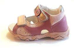 Linea 25-40 LINEA tépőzáras szandál lányoknak - halvány rózsaszín - virágos