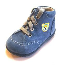 Richter (Siesta) 18-as RICHTER cipőfűzős babacipő kék színben, macis mintával