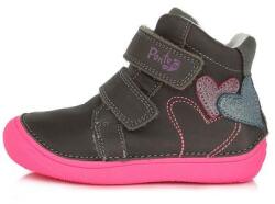 Ponte20 27-es Ponte20 szupinált gyerekcipő lányoknak - Grey - Szívecskés