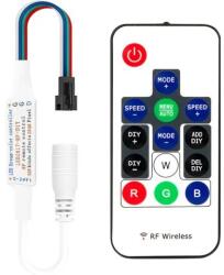  RGB LED-sor vezérlő (LED2017-14KEY, 5V-12V) (T99186)