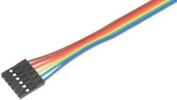  Kábel (anya-anya; 6 ér; 10cm, DuPont) (T87367)