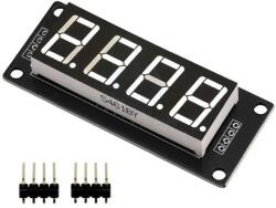  4x 7szegmens LED (TM1637 vezérlő, 0.56″, fehér) (T76992)