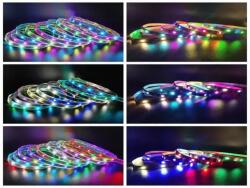  Címezhető LED-szalag (1m, fehér, 144LED/m, WS2812B) (T24526)