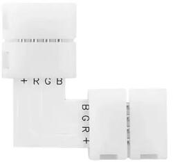  LED-szalag - 90 fokos sarokelem / táp- és adatcsatlakozó (4pin, forrasztásmentes) (T77475)