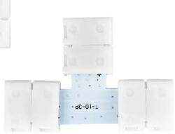 LED-szalag - 2×90 fokos T-elem / táp- és adatcsatlakozó (3pin, forrasztásmentes) (T31881)