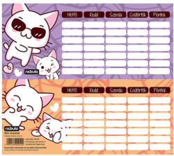 Nebulo Cicás mini órarend 25 db