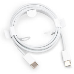 Apple Type-C - Type-C adatkábel, gyári, 1M, fehér, MUF72ZM/A (CSOMAGOLÁS NÉLKÜLI)