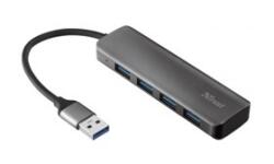 Trust 23328 Halyx Aluminium USB-C to 4-Port USB3.2 Hub (23328) - bluechip