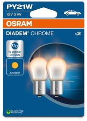 OSRAM 12V PY21W BAU15S diadém króm narancssárga 2db (871)