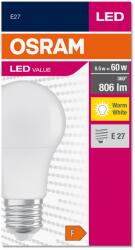 OSRAM 4052899326842 LED lámpa A60 körte A 8, 5W (60W) E27 806lm 827 2700K