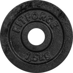 Fitforce Disc Greutate 1, 5 Kg Negru 30mm (plb1,5kg-30mm-u5a)