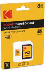 Kodak microSDHC 8GB CL10 EKMSDM8GHC10CK