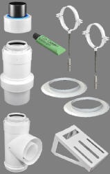 Tricox külső fali szerelő csomag 60/100mm (TRI_KULCS50) (KULCS50)