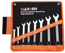 HARDEN csillag-villáskulcs készlet 8-19mm, 8 részes tasakos (HD-540104) (HD-540104)