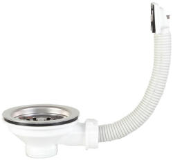 Styron 114 mm-es leeresztőszelep szögletes túlfolyóval (STY-655) (STY-655)